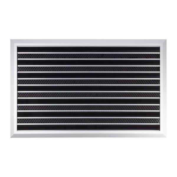 FLOORDIREKT Fußmatte Spectral - Aluminium-Türmatte - mit PVC/Bürsten - 47 x 68 cm