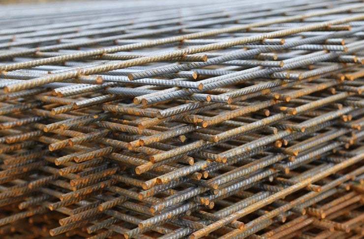 Stapel Baustahlmatten für Betonarbeiten