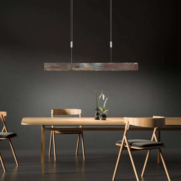 quitani LED Malu (Modern) in Gold / Messing aus Aluminium (4 flammig, ) - Licht nach oben & unten Wohnzimmerleuchte