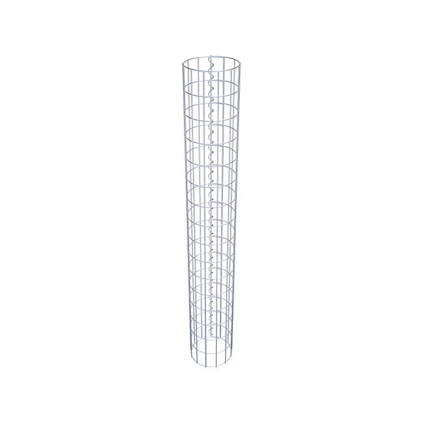 Gabionensäule Durchmesser 22 cm, MW 5 x 10 cm rund - Höhe: 1,60 m