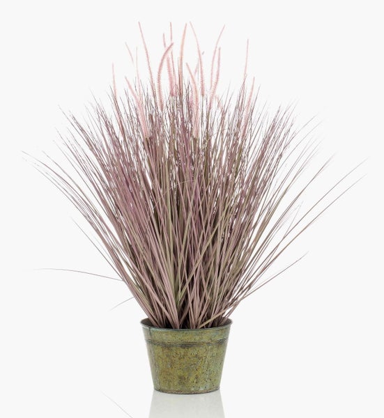 Künstliches Lampenputzergras Pennisetum mit rosa Blütenwedeln.