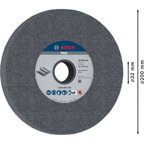 Bosch Schleifscheibe, 200 mm Durchmesser
