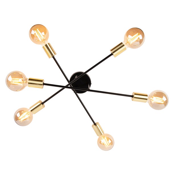 Deckenleuchte mit sechs Leuchtmitteln