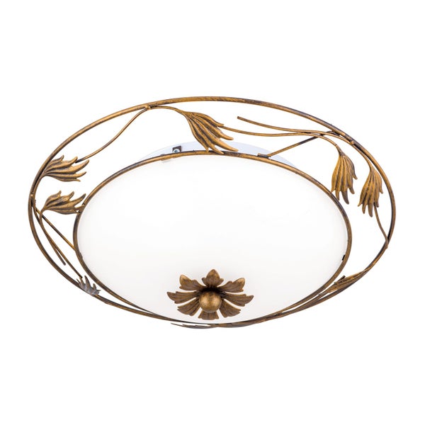 Deckenleuchte mit Blumendekor Antik 40cm