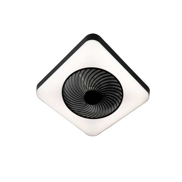 Deckenventilator eckig schwarz inkl. LED dimmbar - Climo