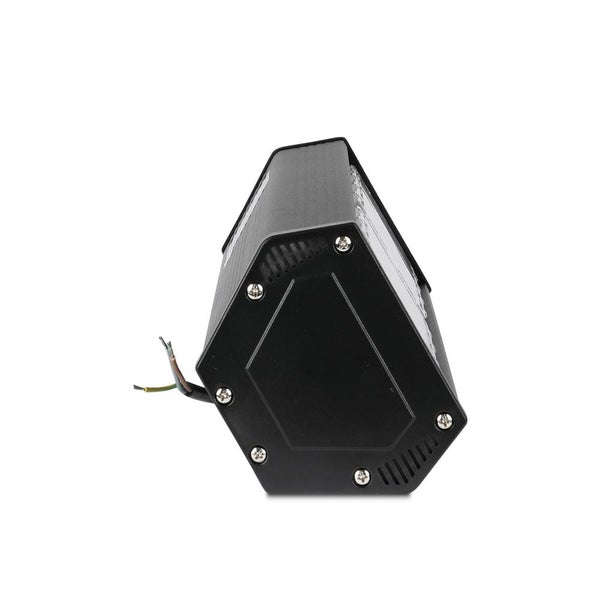 Schwarze LED Lampe mit Schrauben