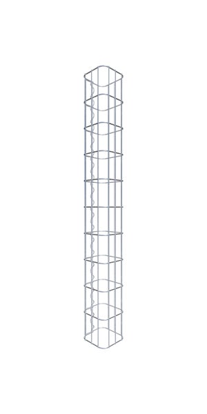 Gabionensäule 17 x 17 cm, MW 5 x 10 cm eckig - Höhe: 1,00 m