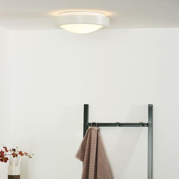 Badezimmer Deckenleuchte Fresh, IP44, E27, weiß, 270 mm, 1-flammig