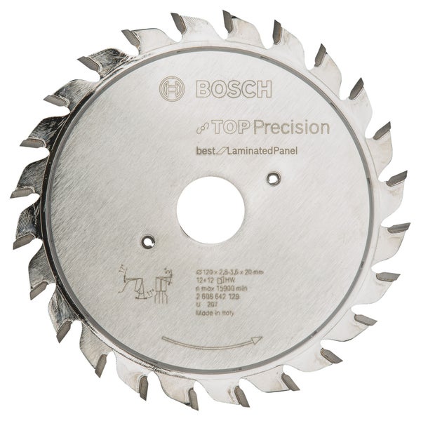 Bosch Vorritzblatt Top Precision Best for Laminated Panel, 120 x 20 x 2,8 - 3,6 mm -2608642129