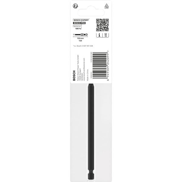 Bosch PRO Torx Impact Bit T20 150 mm - 2608522538