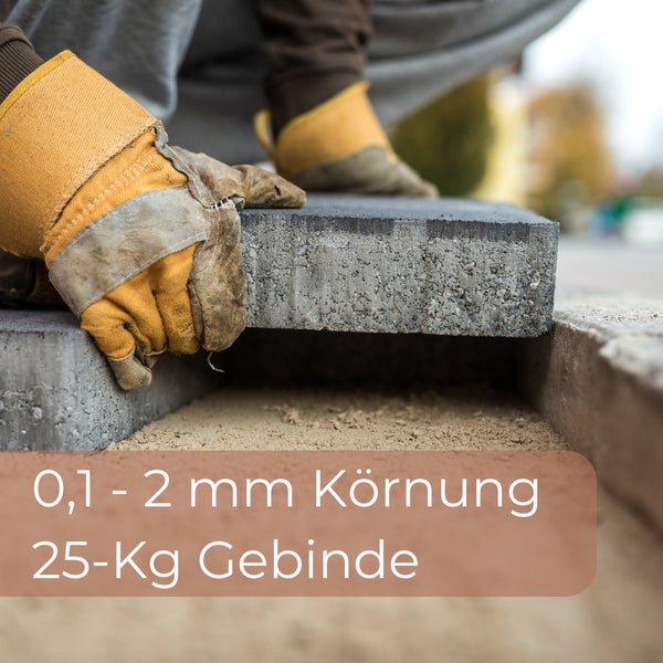 Quarzsand Universal 25 Kg 0,1 - 2 mm Sand Rheinsand Mauersand universell einsetzbarer Sand für alle arbeiten im Haus Hof und Garten