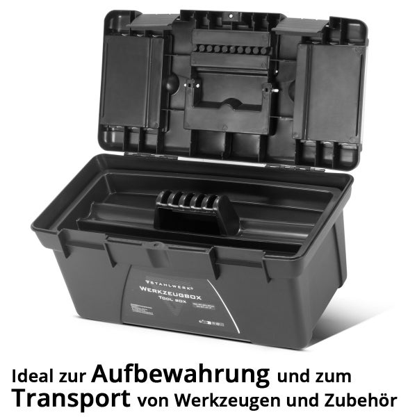 STAHLWERK Toolbox Set mit 5 leeren Werkzeugkisten Modul-System Werkzeugkasten