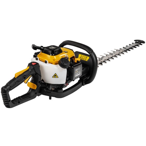 Benzin Heckenschere Texas HTL2300 – 56 cm Schnittlänge, 23 cm³ Motor, 2-Takt, Doppelklinge mit drehbarem Griff