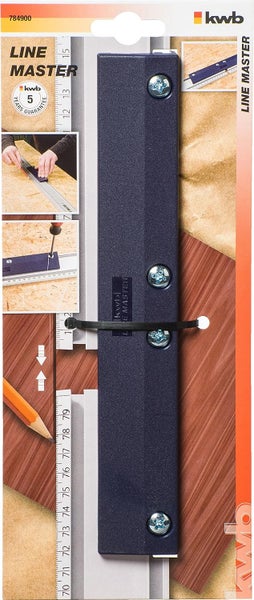 kwb LINE MASTER Präzisionslineal  800-mm Universal-Führungsschiene für Kreissäge, Stichsäge und Oberfräse & 784900 LINE MASTER Lineal-Verbinder  Verbindungsstück für zwei oder mehr Führungsschienen