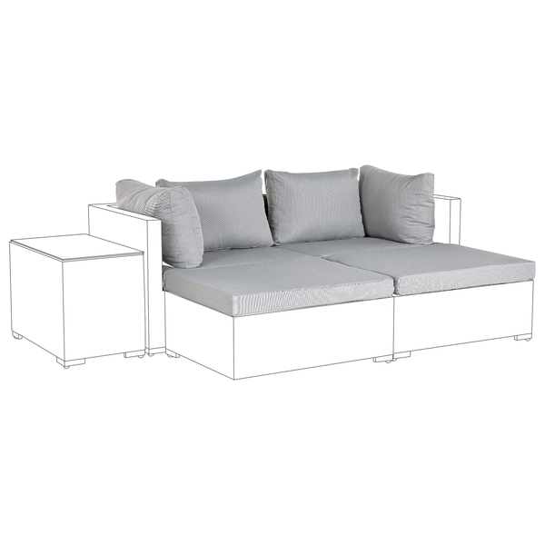 Outdoor Kissenbezug Set NOTO Grau