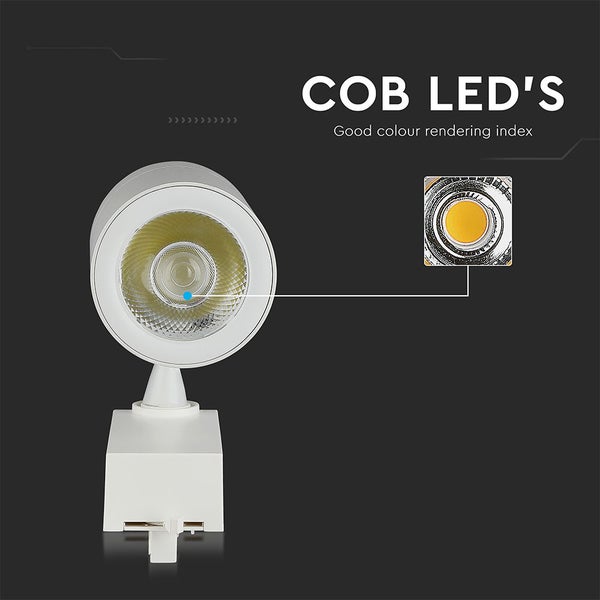 V-TAC VT-4536-W-N - LED-Schienenleuchten - COB-Schienenleuchten - IP20 - Weiß - 35 Watt - 3000 Lumen
