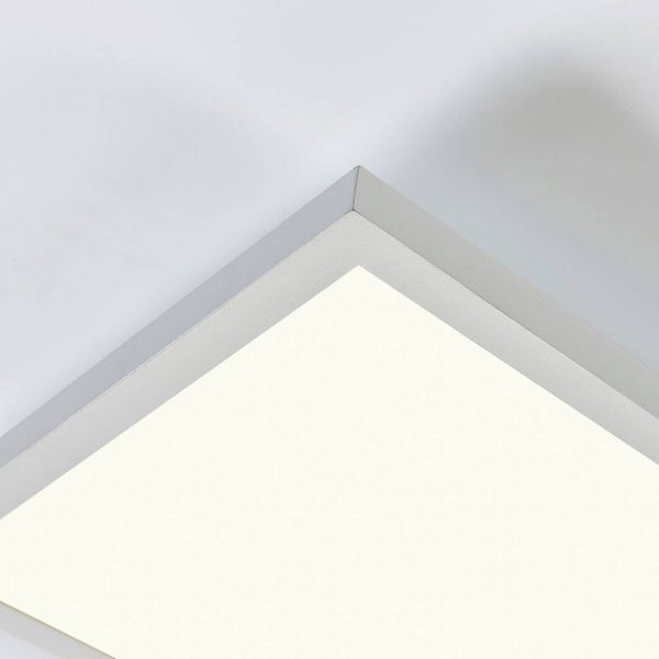 Arcchio LED Panel Philia dimmbar mit Leselampe (Modern) in Weiß aus Kunststoff, - Bürolampe Deckenlampe Deckenleuchte Lampe Wohnzimmerleuchte