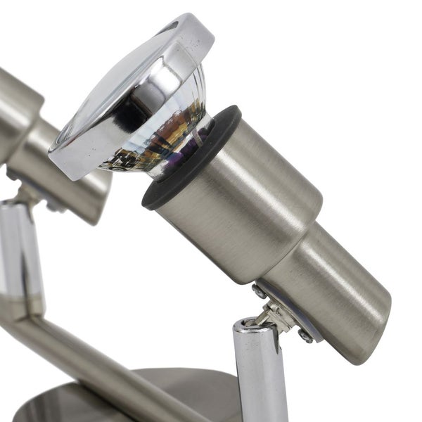 Wandleuchte - 4,8W, 400lm, LED, schwenkbar, IP44, warmweiß, silberfarbig