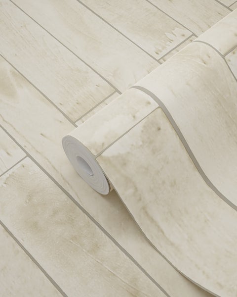 Tapetenrolle mit Holzplanken-Muster