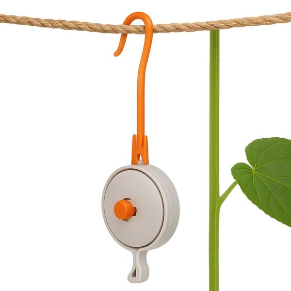 Pflanzenroller mit Haken zur Pflanzenbefestigung
