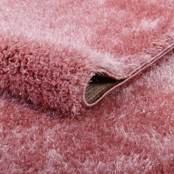 Home Deluxe Hochflorteppich SOFI - Altrosa,  150 x 80 cm