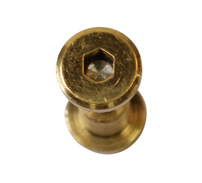 Ersatzteile Teakmöbel Ersatzschraube Messing/Edelstahl Hülsenschraube 37-mm