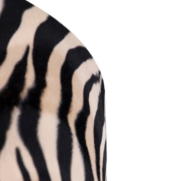Velours Lampenschirm Zebra Design 50/50/25 Gold innen