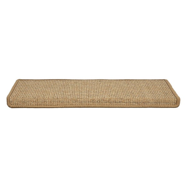 FLOORDIREKT Stufenmatte aus Sisal - Pure Nature - Umkettelt & Selbstklebend - Kork - 23,5 x 65 cm - Rechteckig