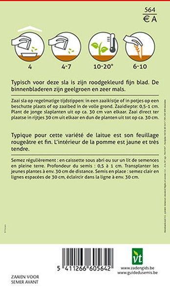 Anweisungen für Salatsamen