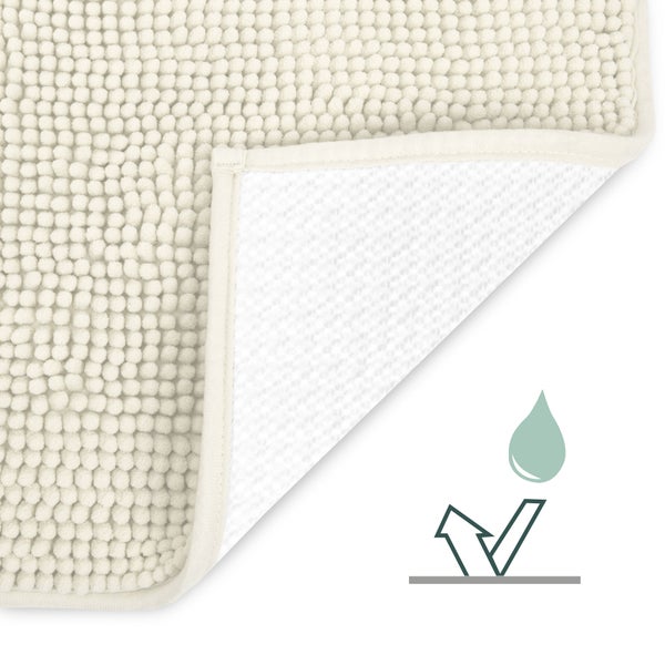 Beautissu BeauMare WR Vorleger Matte 50x50cm Natur