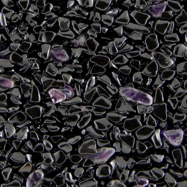 Terralith Edelsteinteppich Amethyst/ Nero  1 qm -außen-