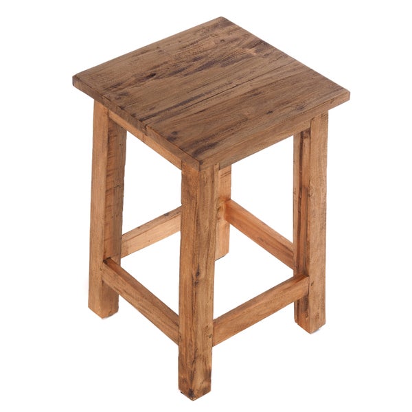 Hocker MADERO<br /> Recyclingholz 01 natur-vintage