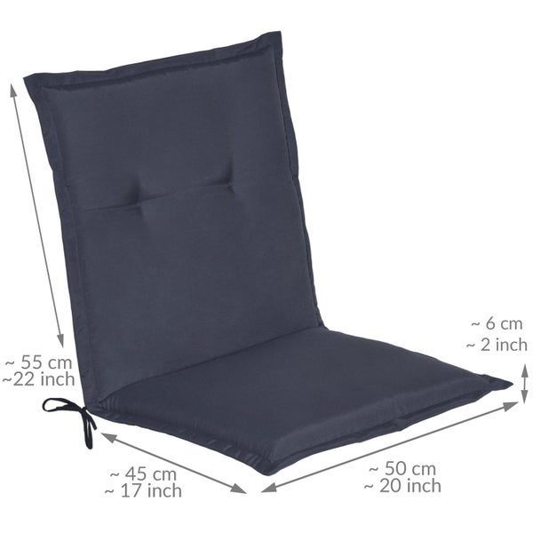 Beautissu Loft NL Niederlehner 100x50x6cm Dunkelblau