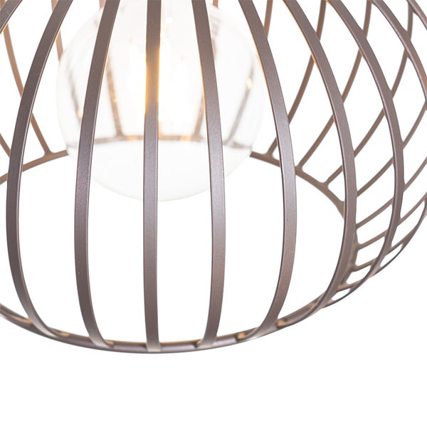 Metall-Drahtleuchte mit Glühbirne