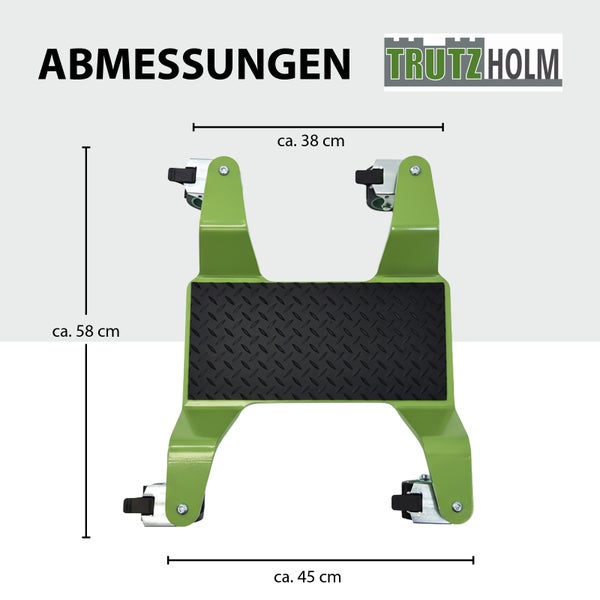 Trutzholm Montageständer mit Abmessungsangaben