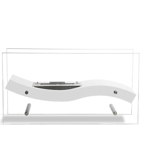 Ethanolkamin zur Tischmontage mit gläserner Schutzscheibe