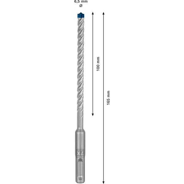 Bosch Expert SDS plus-7X Hammerbohrer 6,5 x 100 x 165 mm - 2608900078