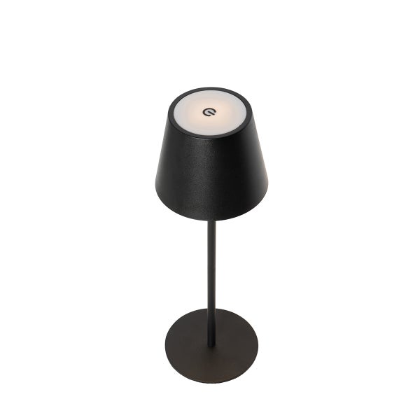 Moderne LED Tischleuchte mit Touch-Schalter oben auf dem Lampenschirm