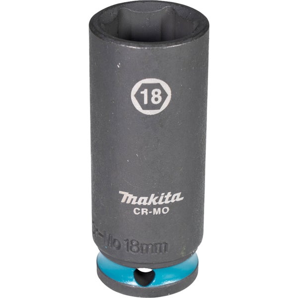 Makita E-16352 Steckschlüssel 3/8 SW18 Impact Black lang