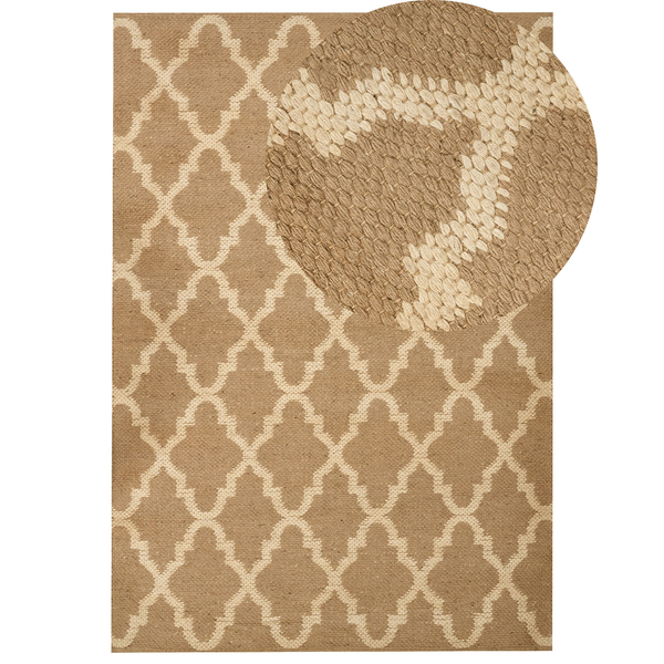 Teppich MERMER 160 x 230 cm Jute Beige