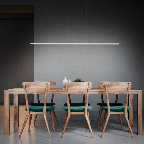 quitani LED Margita dimmbar (Modern) in Alu aus Aluminium (1 flammig, ) Wohnzimmerleuchte