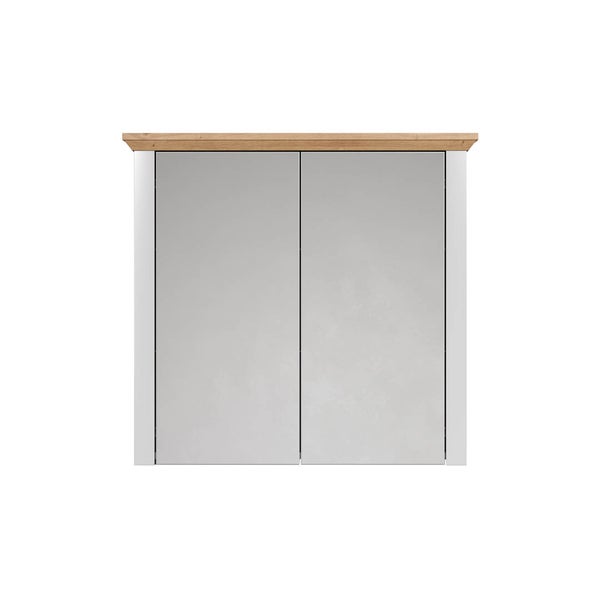 Landside Spiegelschrank Bad 2 Türen, grau. 78 X 24 X 73 cm