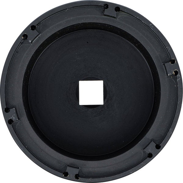 Schwarze Geräteabdeckung mit quadratischer Öffnung