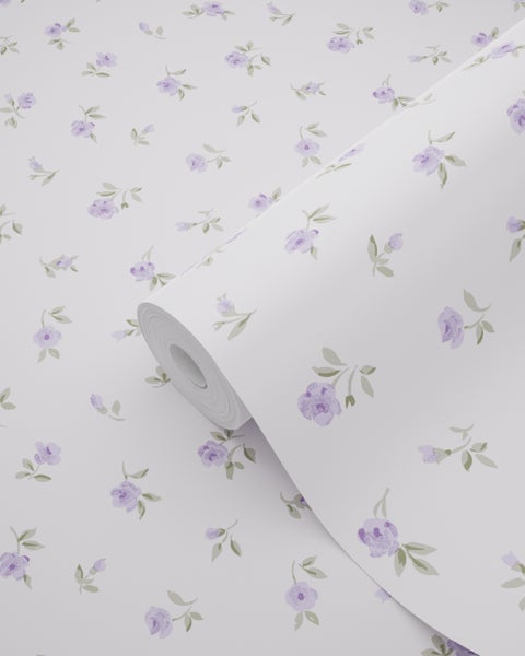 Tapetenrolle mit Blumenmuster