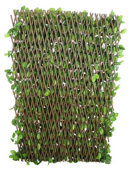 FRANK FLECHTWAREN | Sichtschutz Immergrün, 200 x 100 cm, Maschenweite 7 x 7 cm, KUNSTSTOFF, WEIDE