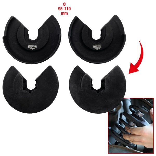 Zwei KS Tools Bremsscheibenschutzbleche