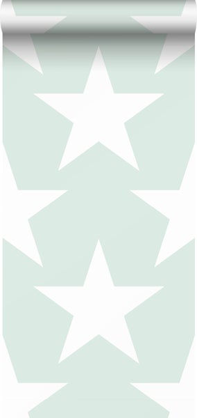 Sanders und Sanders Tapete Sterne Mintgrün - 53 cm x 10.05 m - 935258