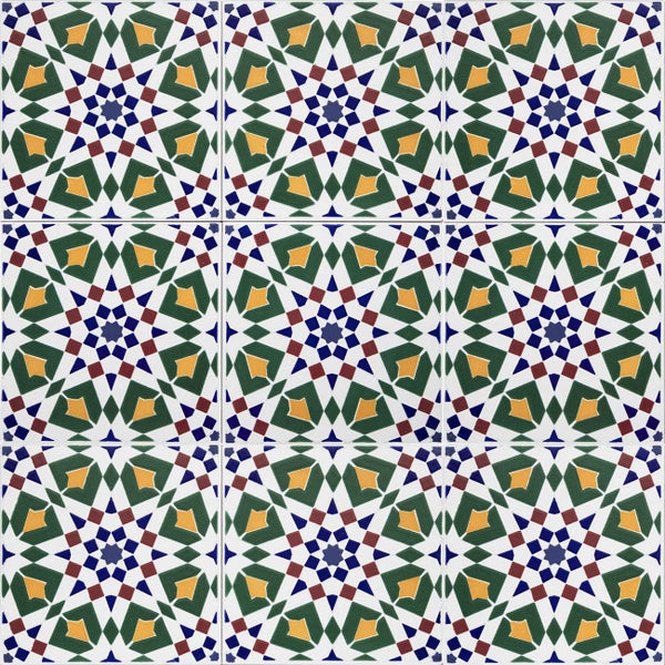 Fliesenmuster mit geometrischen Formen