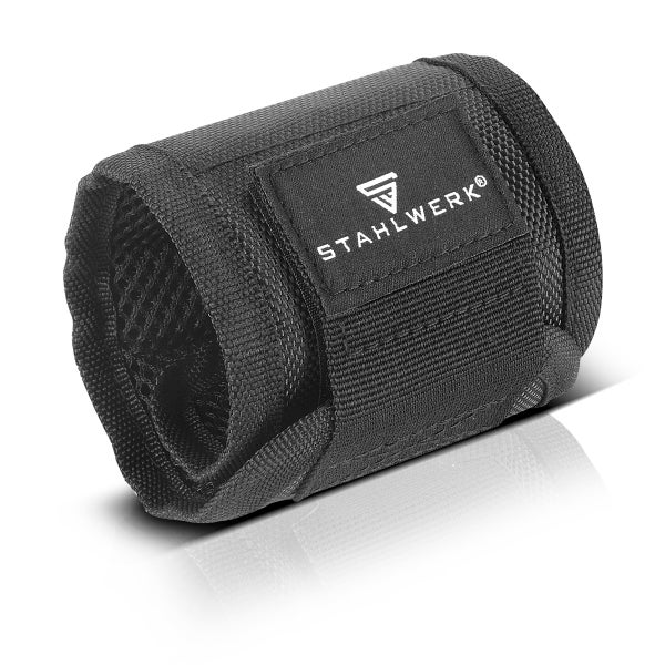 STAHLWERK 2 x Magnet-Armband für Heim-Handwerker mit Klettverschluss