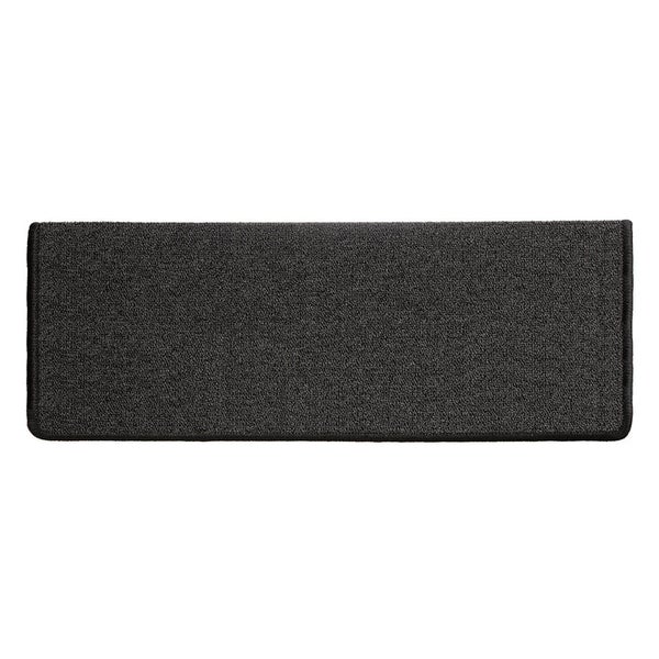 FLOORDIREKT Stufenmatte London - mit Umkettelung - Anthrazit - Rechteckig - 23,5 x 65 cm